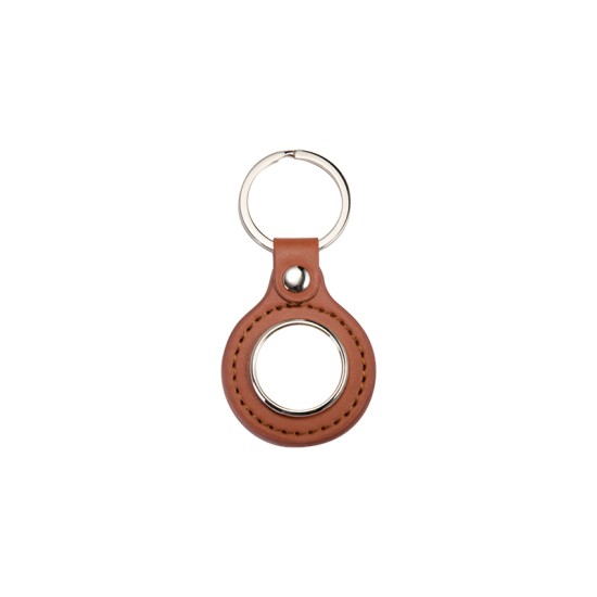 PU Round Key Chain (Brown) (YA106-BR)  