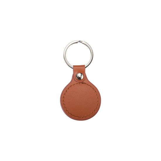 PU Round Key Chain (Brown) (YA106-BR)  