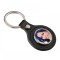 PU Round Key Chain black