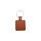 PU Square Key Chain (Brown) (YA107-BR) 