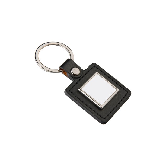 PU Square Key Chain black  (YA107) 