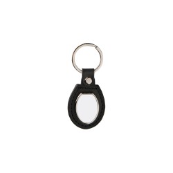 PU Oval Key Chain black PU Oval Key Chain black