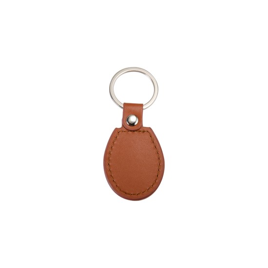 PU Oval Key Chain (Brown) (YA108-BR)  