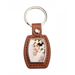 PU Barrel Key Chain (Brown PU Barrel Key Chain (Brown