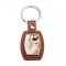 PU Barrel Key Chain (Brown