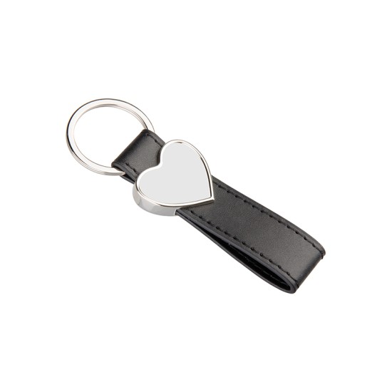 Strip PU Heart Key Chain (YA110) 