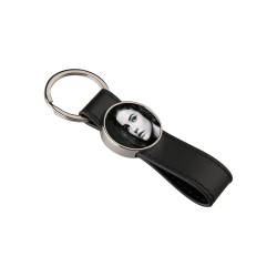 Strip PU Round Key Chain Strip PU Round Key Chain