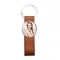 Strip PU Oval Key Chain (Brown(YA113-BR)