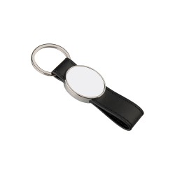 Strip PU Oval Key Chain Strip PU Oval Key Chain