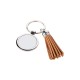 Round Key Chain w/ Short Tassel (Brown) (YA117BR)  F-4