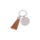 Round Key Chain w/ Short Tassel (Brown) (YA117BR)  F-4