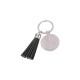 Round Key Chain w/ Short Tassel (Black)  (YA117K)  F-4