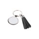 Round Key Chain w/ Short Tassel (Black)  (YA117K)  F-4