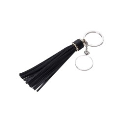 Round Key Chain w/ Long Tassel(Black Round Key Chain w/ Long Tassel(Black