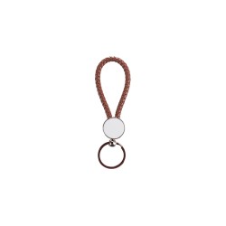 Round Braided Key Chain (Brown Round Braided Key Chain (Brown