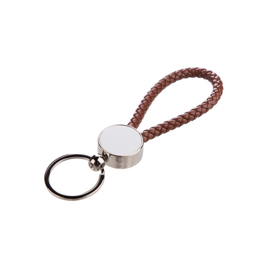 Round Braided Key Chain (Brown) (YA127-BR)  