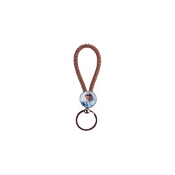 Round Braided Key Chain (Brown Round Braided Key Chain (Brown