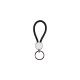 Round Braided Key Chain Black