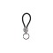 Round Braided Key Chain Black