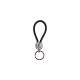 Round Braided Key Chain Black