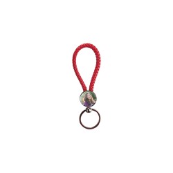 Round Braided Key Chain (Red Round Braided Key Chain (Red