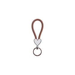 Heart Braided Key Chain (Brown (CLEARANCE)