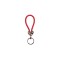 Heart Braided Key Chain Red