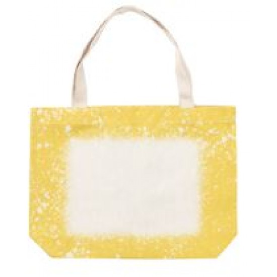 TD-HBD3548YL DyecraftDirect Blank Faux Bleach Poly-Linen Totebag Yellow