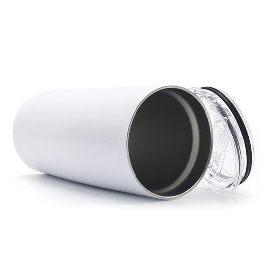 20oz SUBLITI White Steel Double Wall Tumbler (YET20W)