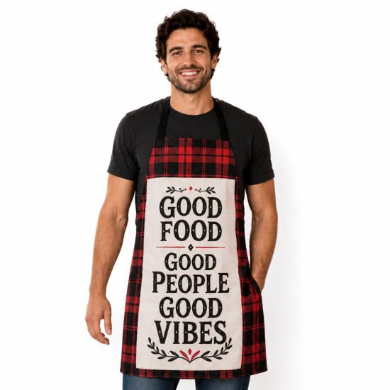 Buffalo Plaid Sublimation Blank Linen Apron (BPWQ)