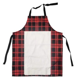 Buffalo Plaid Sublimation Blank Linen Apron