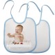 Baby Bib Blue Sublimation Blank