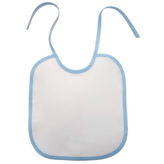 Baby Bib Blue Sublimation Blank