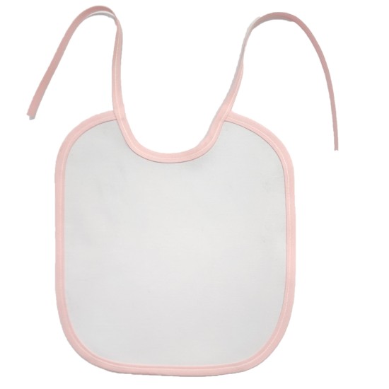 Baby Bib Pink Sublimation Blank