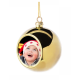 Plastic Christmas Ball Ornament Gold ( XMB8-G ) B-9 sub101