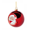 Plastic Christmas Ball Ornament Red