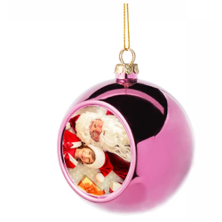 Plastic Christmas Ball Ornament Rose red Plastic Christmas Ball Ornament Rose red