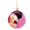 Plastic Christmas Ball Ornament Rose red