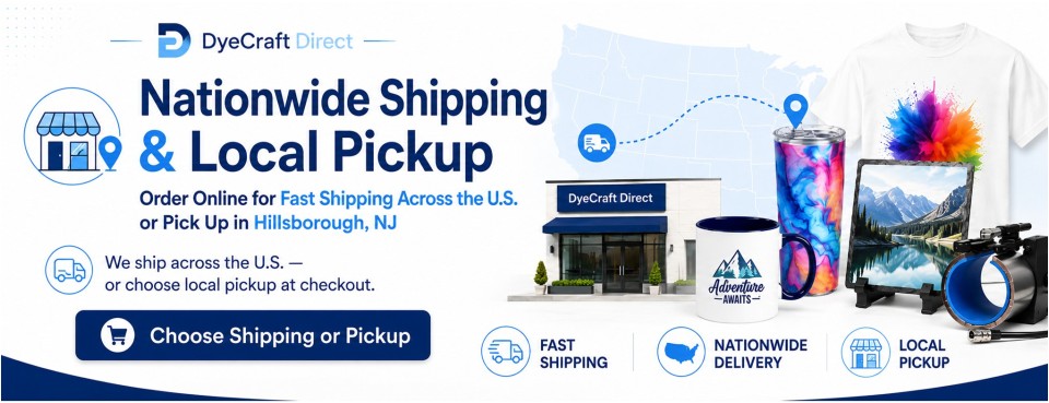 Nationwide Shipping & Local Pickup | DyeCraft Direct