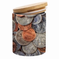 11oz Ceramic Jar with Bamboo Lid 11oz Ceramic Jar with Bamboo Lid