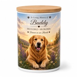 Sublimation 11oz Ceramic Jar with Bamboo Lid