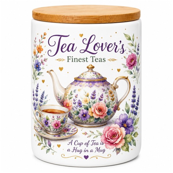Sublimation 11oz Ceramic Jar with Bamboo Lid