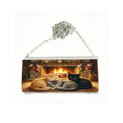 Sublimation PU Leather Eel Skin Clutch Bag Silver (SD-CK003S)