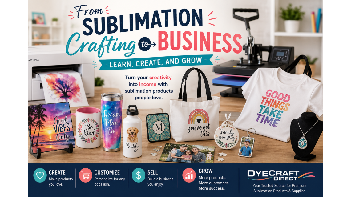 From Sublimation Crafting to Business: Learn, Create, and Grow