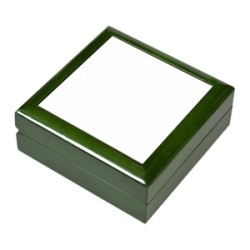 Emerald Finish Keepsake Box with 4" x 4" Tile (DCD30)