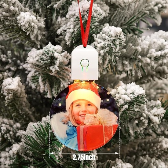 Dyecraft Direct  Round LED Acrylic Ornament 