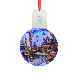 Dyecraft Direct  Round LED Acrylic Ornament 