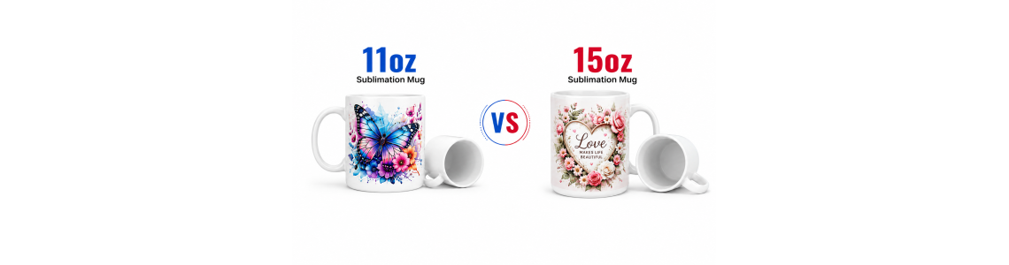 11oz vs. 15oz Sublimation Mugs: Which Size Should You Offer?