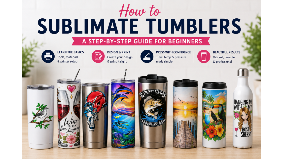 How to Sublimate Tumblers: Full Wrap vs. Partial Wrap Methods