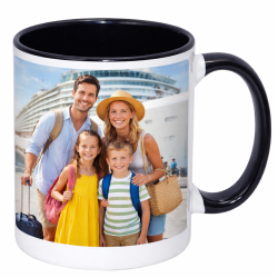 Sublimation Premium 11oz Color Inner & Handle Ceramic Mug Black 36 p/c  (MUG-IR11K)